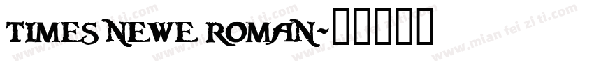 times newe roman字体转换